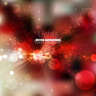 Dark Red Bokeh Lights Background