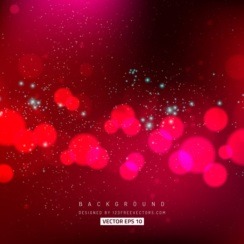 Dark Red Bokeh Abstract Vector Background