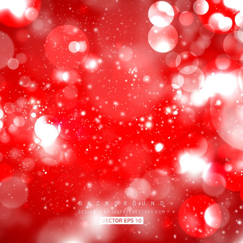 Vector Red Bokeh Background Image