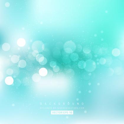 Abstract Light Turquoise Bokeh
