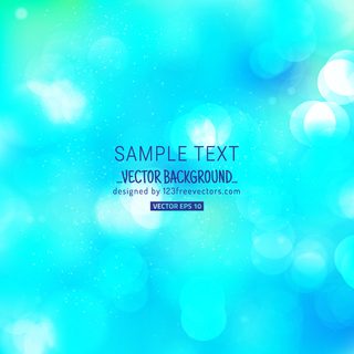 Cyan Bokeh Light Background Vector