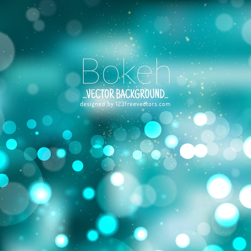 Blurred Turquoise Lights Background