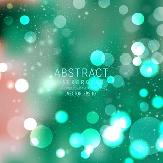 Turquoise Bokeh Abstract Vector Background
