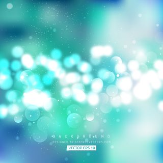 Turquoise Bokeh Free Vector Art