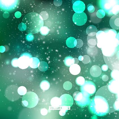 Turquoise Bokeh Light Background Vector