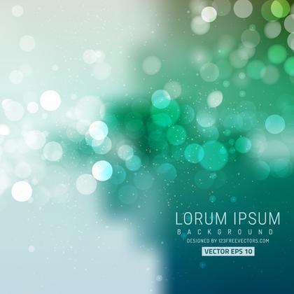 Vector Turquoise Bokeh Background Image