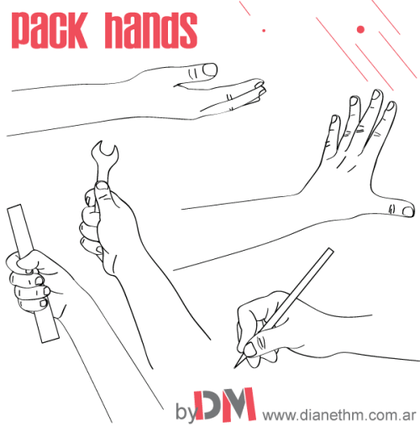 Working Hands Vector Image Free