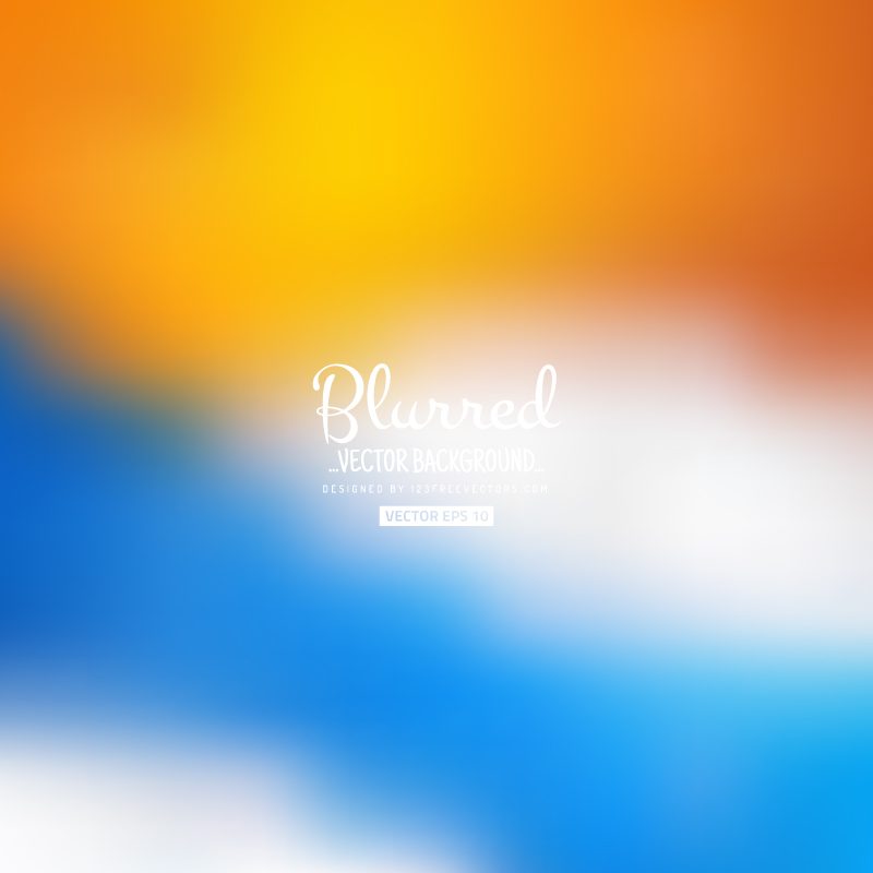 Blurred Blue Orange Background