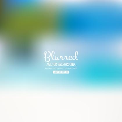 Blurred Blue Background Vector Free