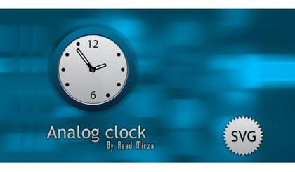Free Svg Analog Clock Image