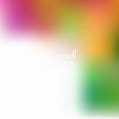 Colorful Blurred Background Vector