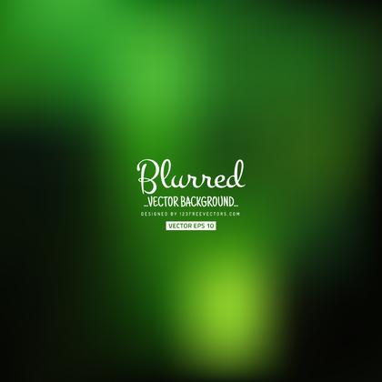 Black Green Blurry Background