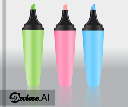 Highlighter Marker Vector