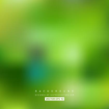 Abstract Green Blurred Background