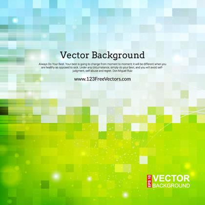 Blue Green Abstract Square Background