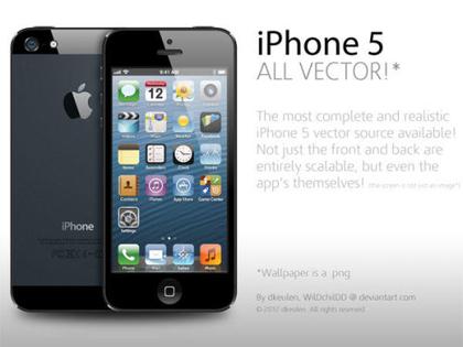 iPhone 5 Vector Illustration