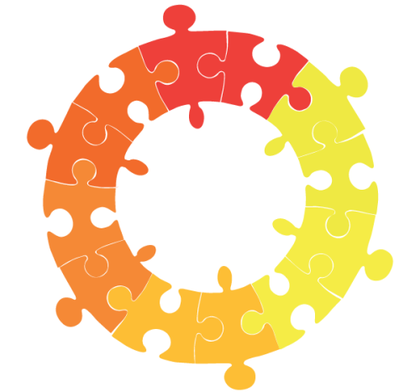 Circle Puzzle Vector Illustration