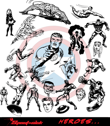 Super Heroes vectors