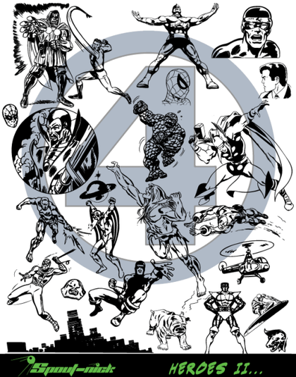 Super Heroes Free Vector Pack