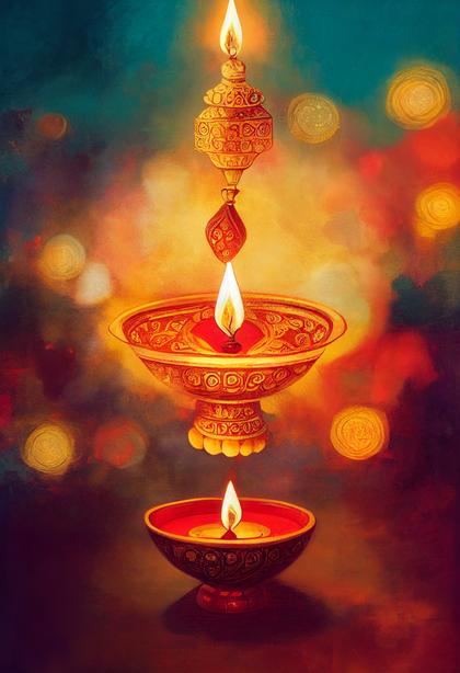 Diwali Greeting Card Image