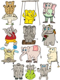 Playful Elephants Collection