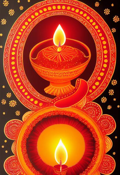 Diwali Diya Background Image
