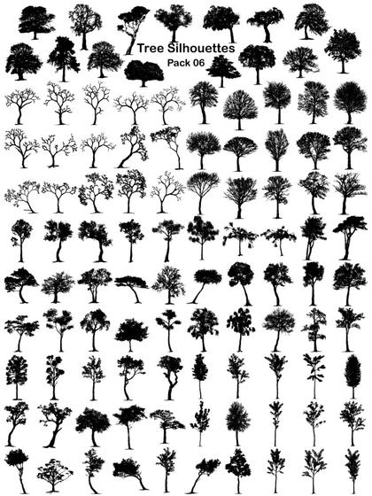 25 Best Tree Silhouette Images set (Free and Premium)