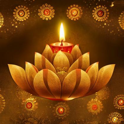 Gold Diwali Image