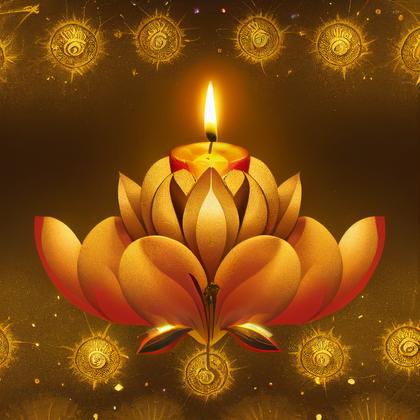 Gold Diwali Design