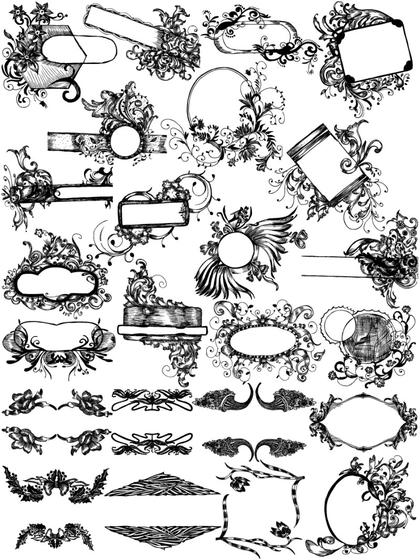 Creative Collection of Floral Vector Designs : Premium Vector and Photoshop Brush Packs