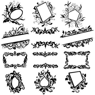 Decorative Floral Frames & Borders