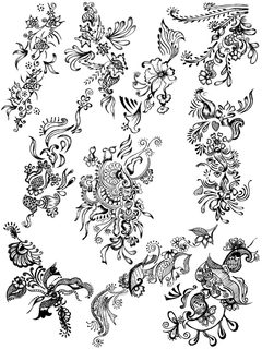 Floral Ornament Set