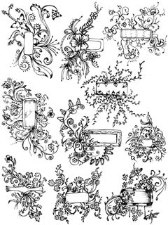 Floral Frame Elements