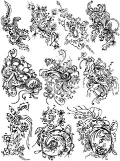 Ornate Floral Sketches