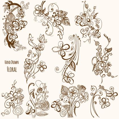Hand Drawn Floral Collection