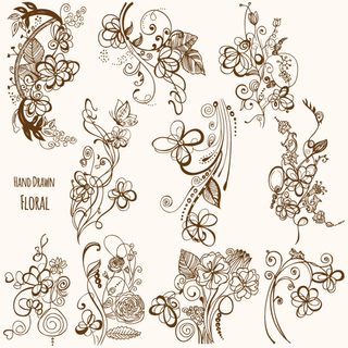 Hand Drawn Floral Collection