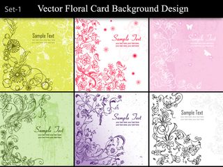 Floral Card Background Designs