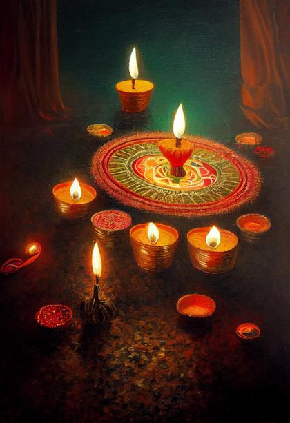 Diya Lamp Design