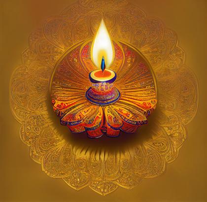 Diwali Diya Background Image