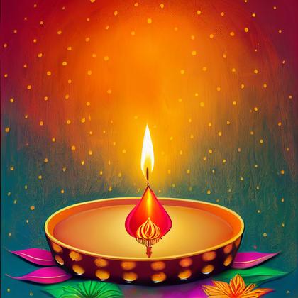 Diwali Diya Poster Design