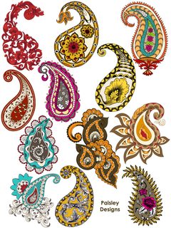 Assorted Paisley Designs