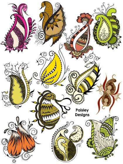 Paisley Design Set
