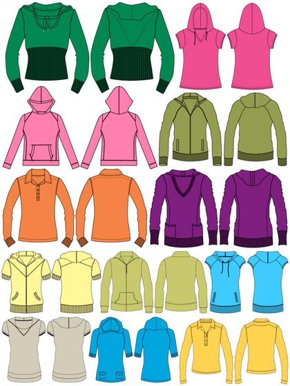 Assorted Sweatshirt Templates