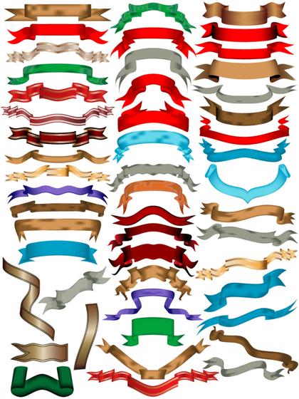 Assorted Ribbon Banners
