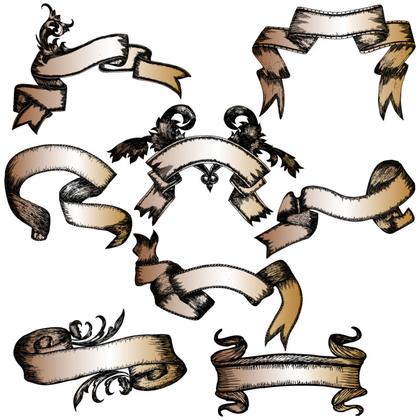Ornate Ribbon Banners
