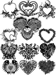 Ornamental Heart Designs