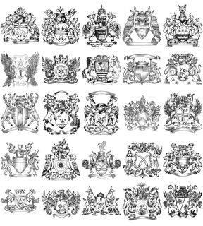Collection of Heraldic Crests