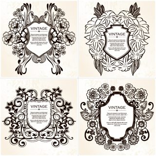 Vintage Floral Frames