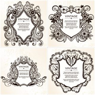 Vintage Flourish Frames