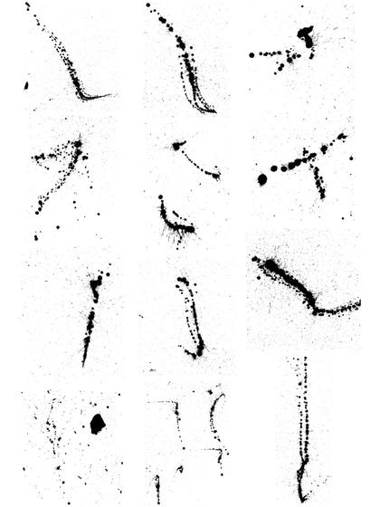 Black Ink Splatters